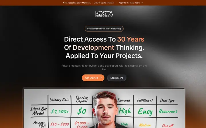 Kosta, Mentorship